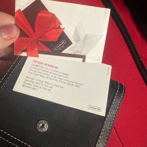 (Sold)Vintage Coach Black Leather Wallet pre loved but good condition